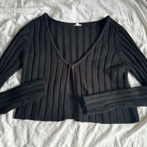 Knit cardigan sweater